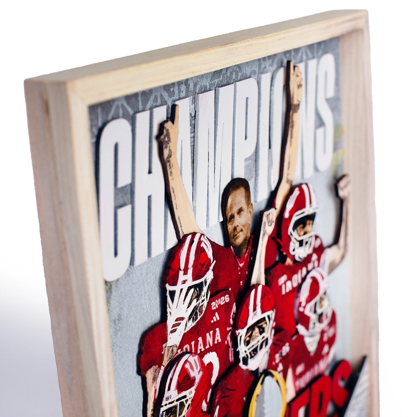 Indiana Football National Champions 3D Wall Art