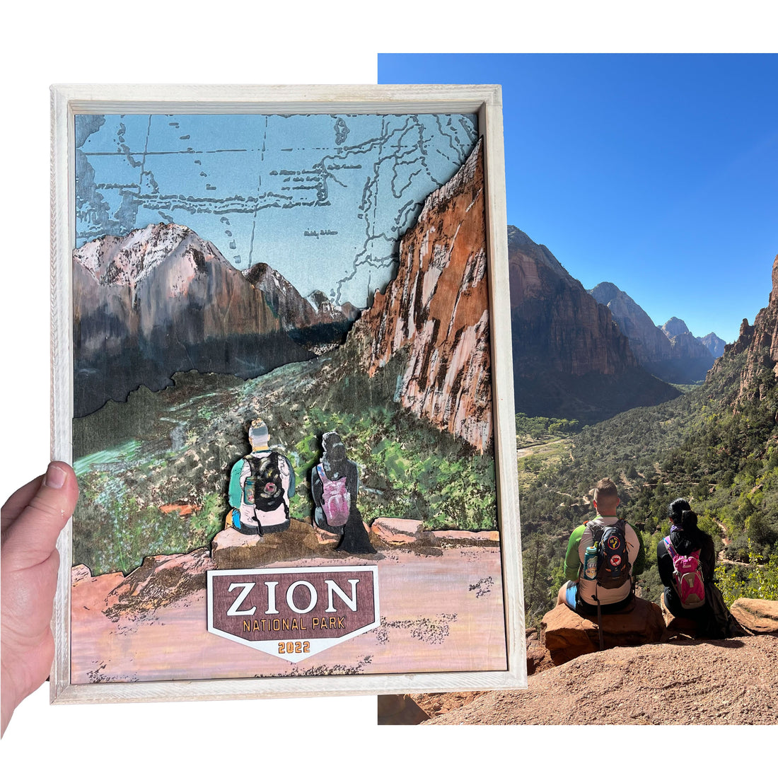 Custom Zion National Park Trip | 3D Wall Art