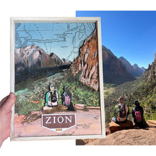 Custom Zion National Park Trip | 3D Wall Art