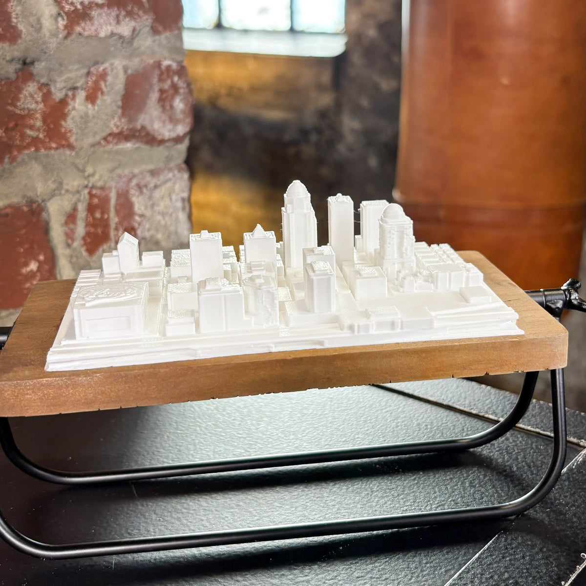 Louisville Kentucky Skyline | Rotating 3D Desk Art