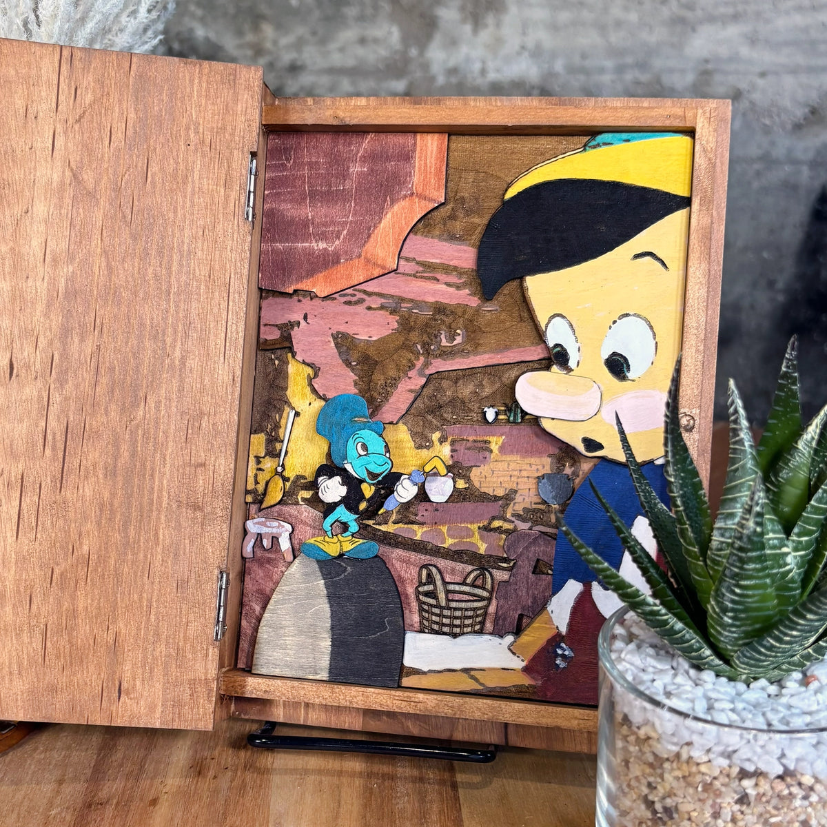 Jiminy Cricket 3D Wooden Book