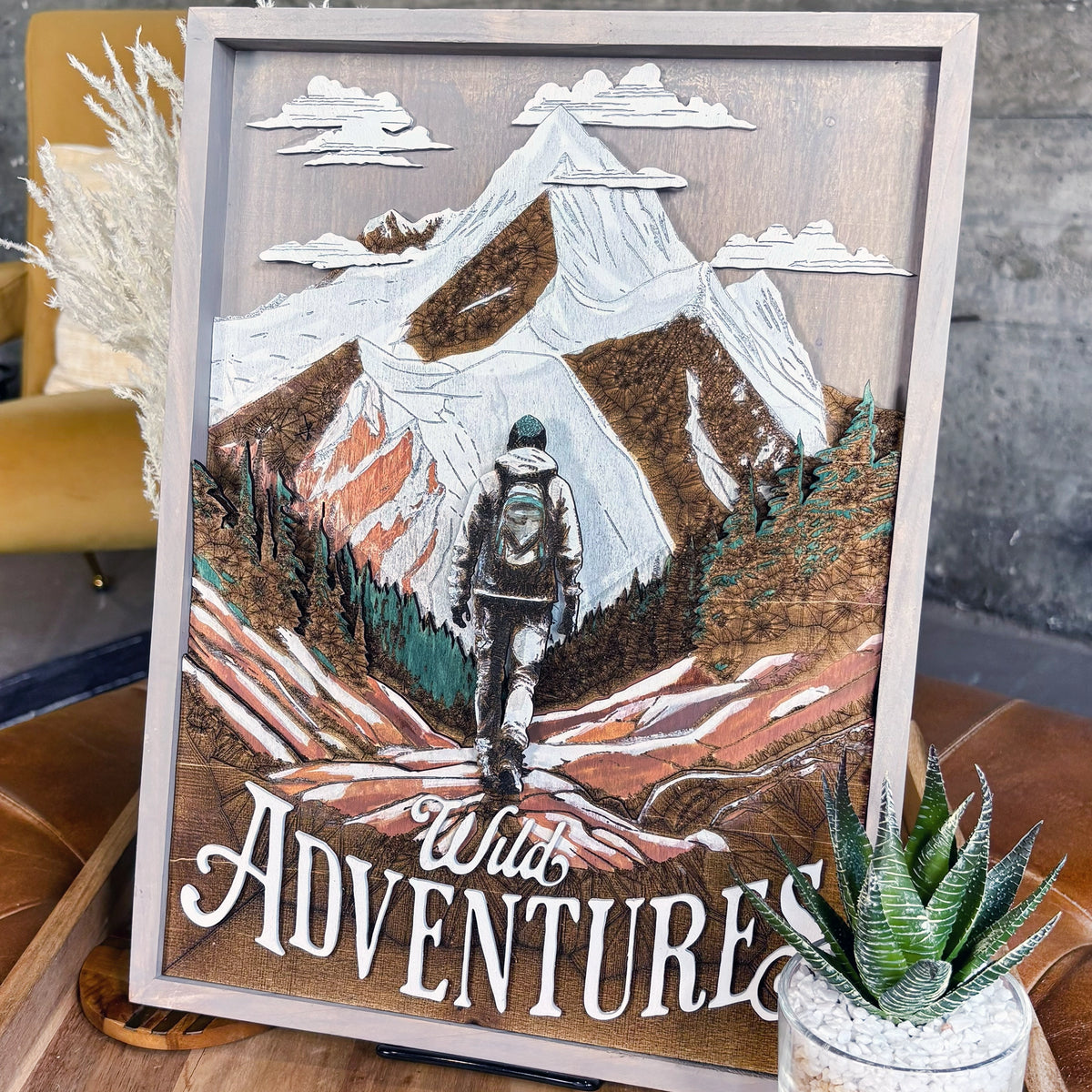 Hiking Wild Adventure Wall Art