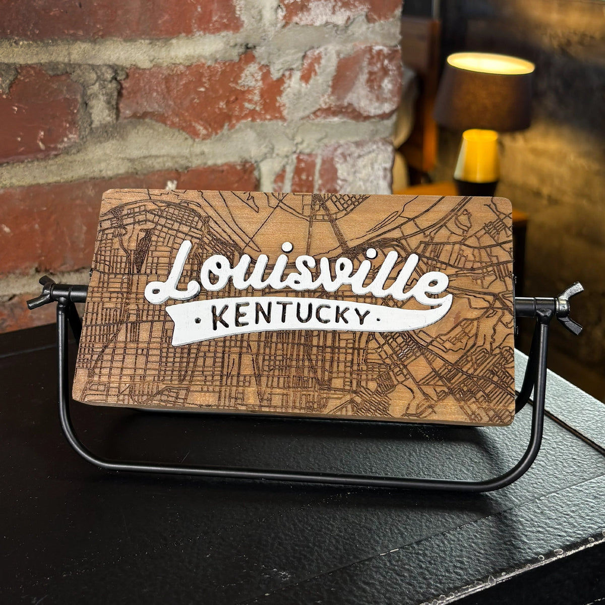 Louisville Kentucky Skyline | Rotating 3D Desk Art