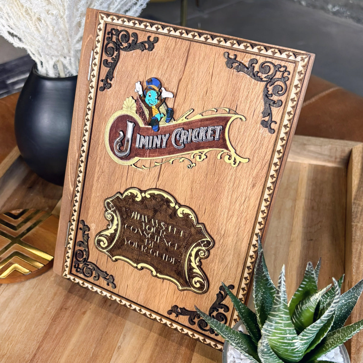Jiminy Cricket 3D Wooden Book