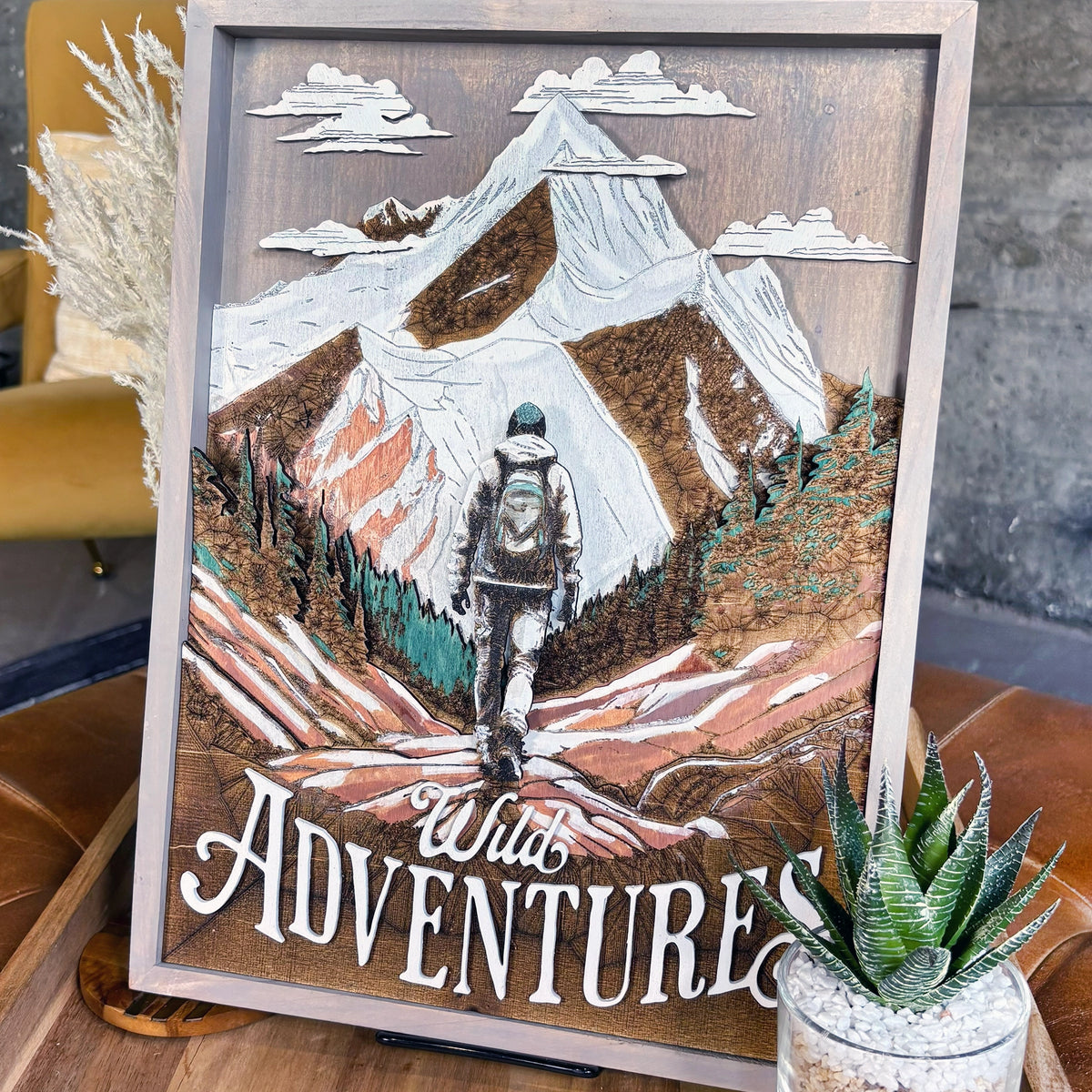 Hiking Wild Adventure Wall Art