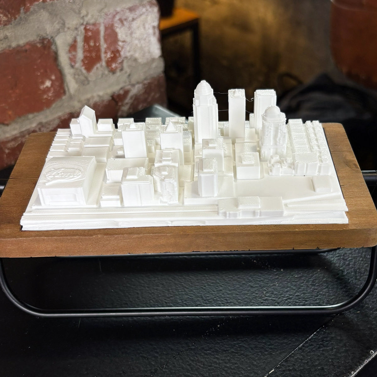 Louisville Kentucky Skyline | Rotating 3D Desk Art