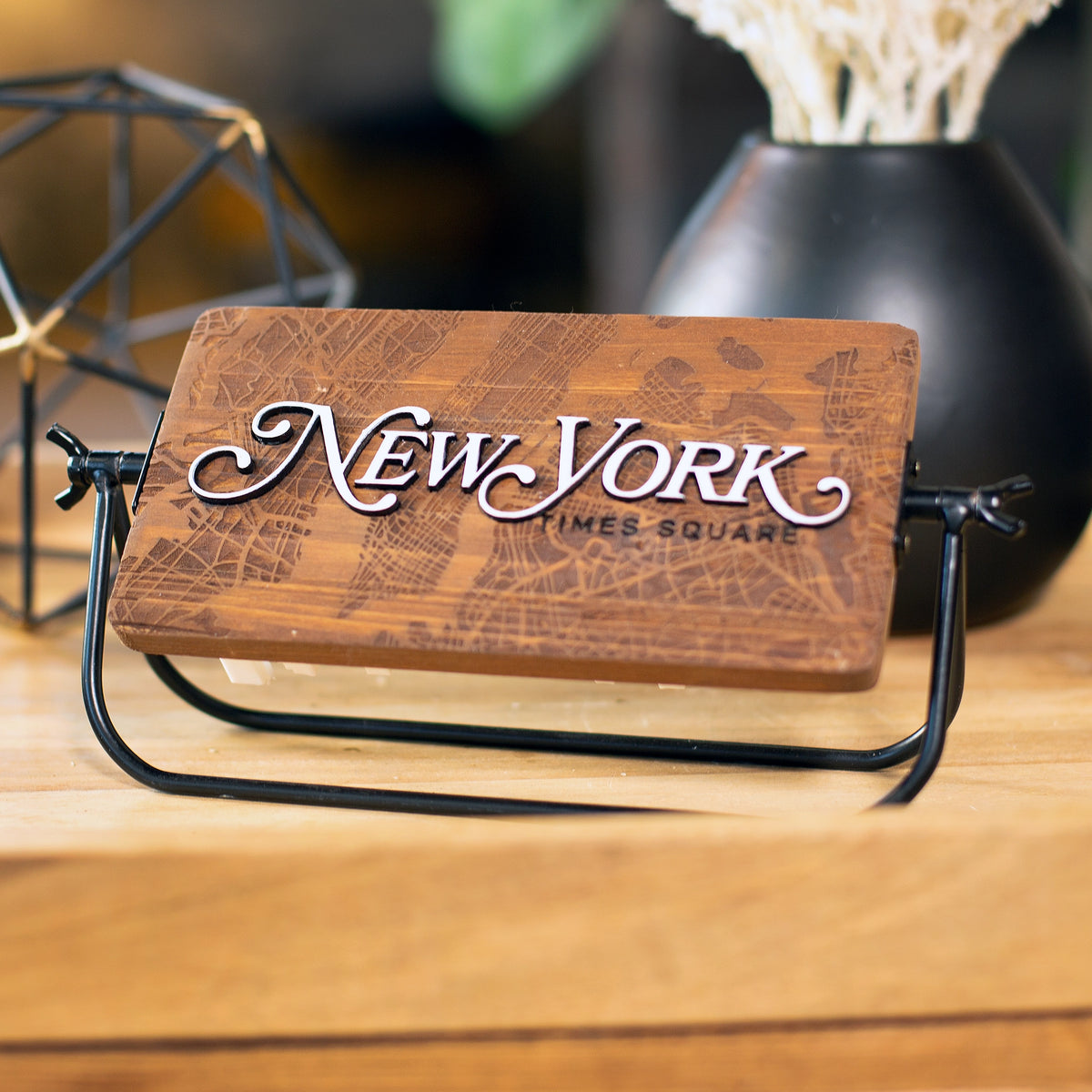 New York City Skyline Rotating 3D Desk Art