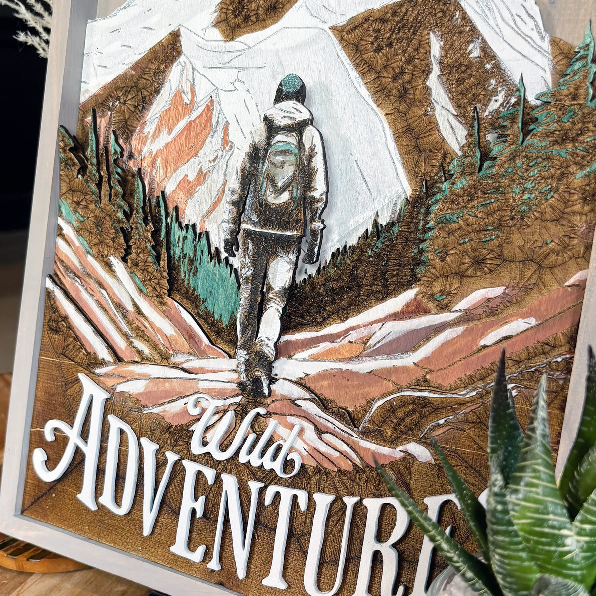 Hiking Wild Adventure Wall Art