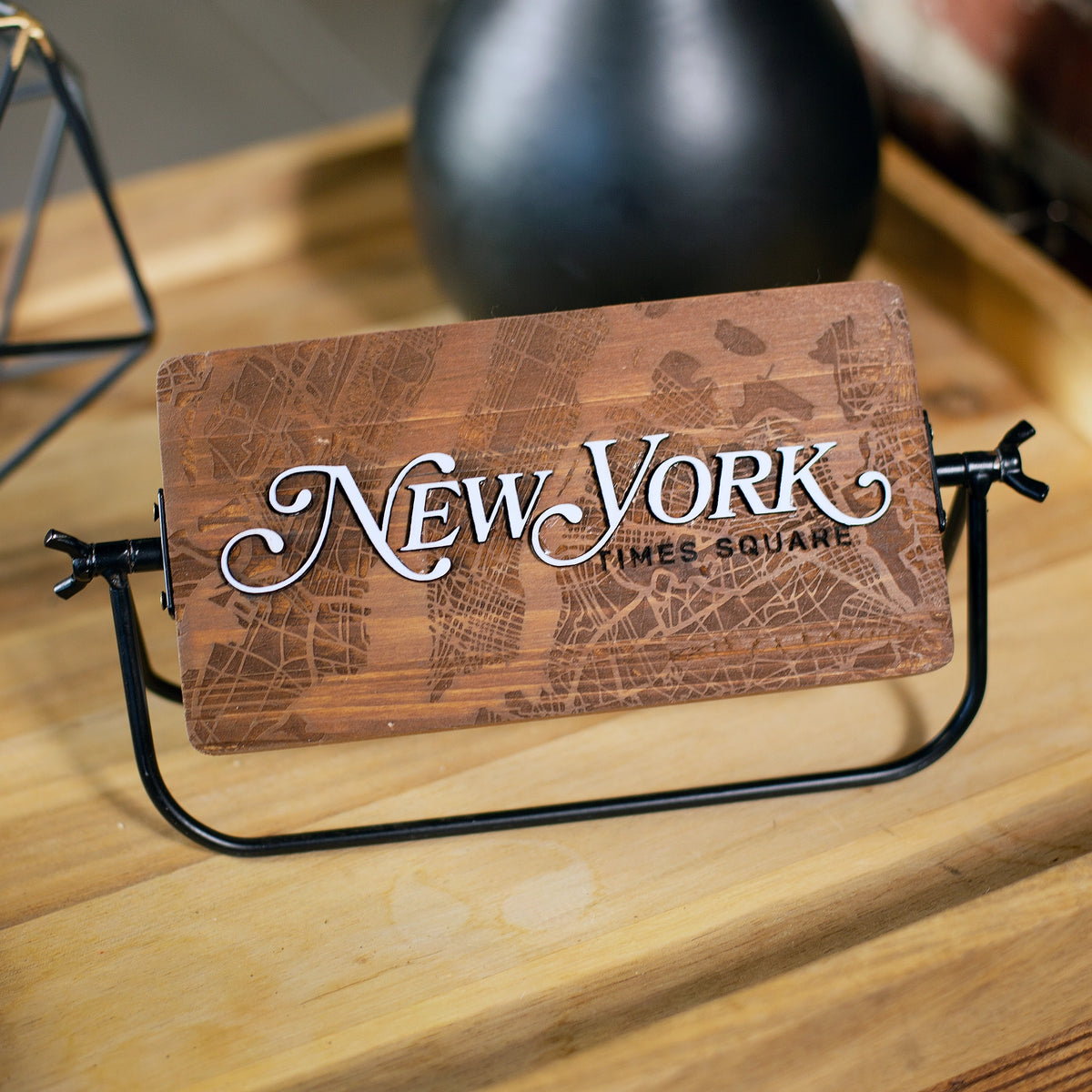 New York City Skyline Rotating 3D Desk Art