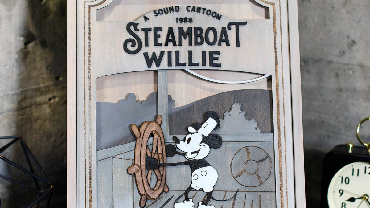 Steamboat Willie Wall Art