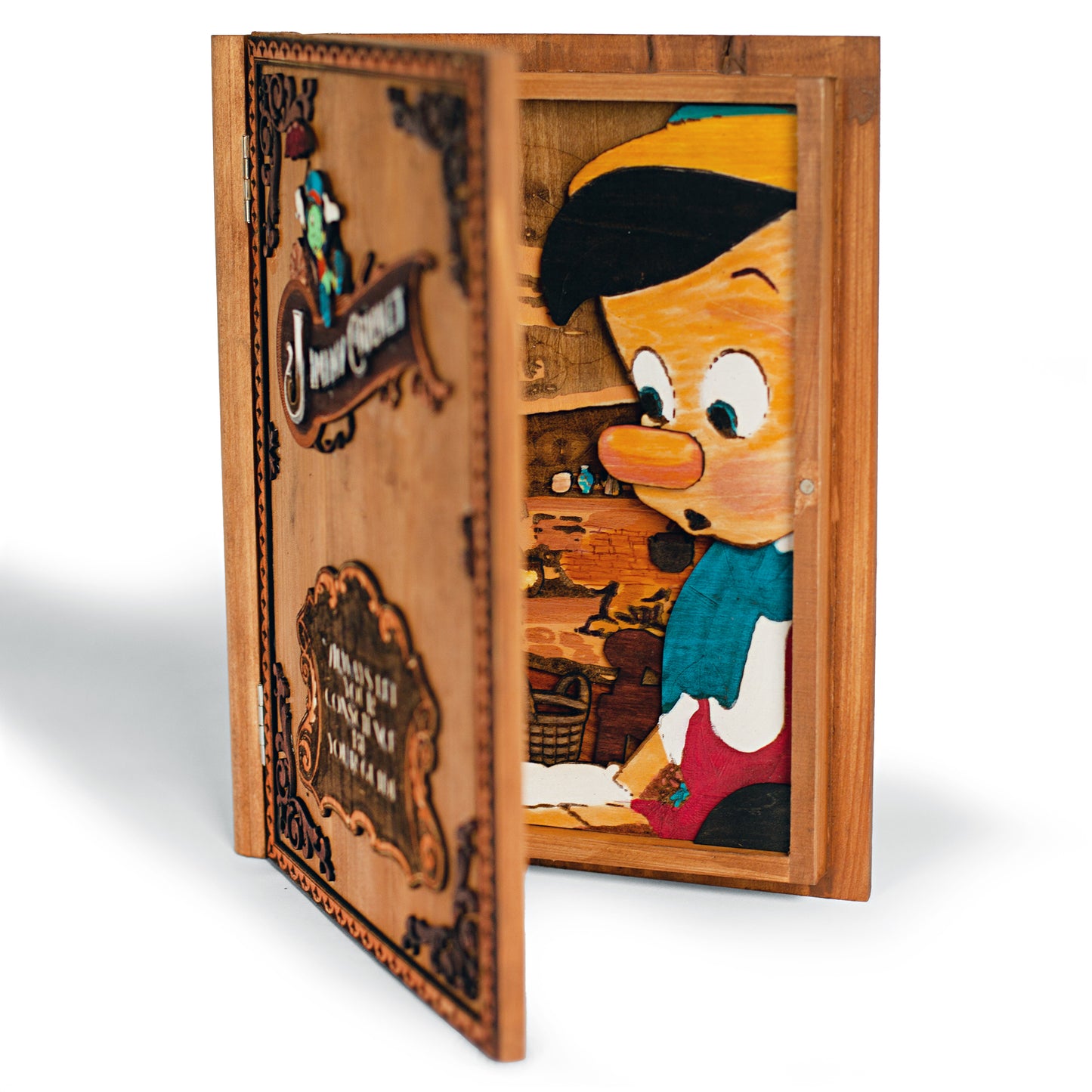 Jiminy Cricket 3D Wooden Book