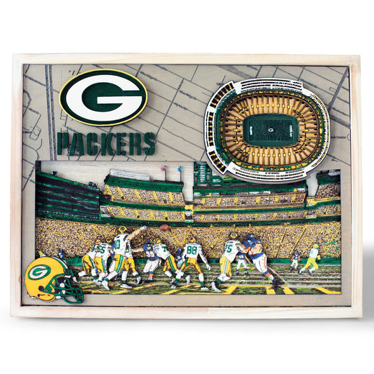 Green Bay Packers 3D Wall Art
