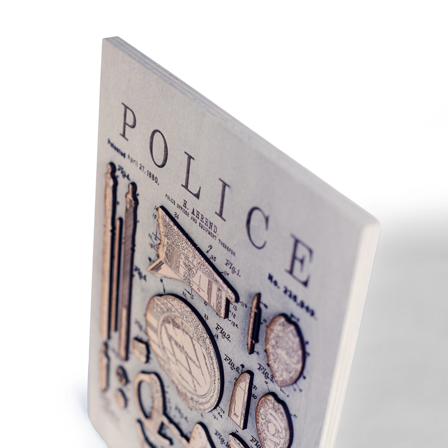 Police Patent Wall Art